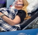 A Patient Laying Down in the Hyperbaric Oxygen Chamber