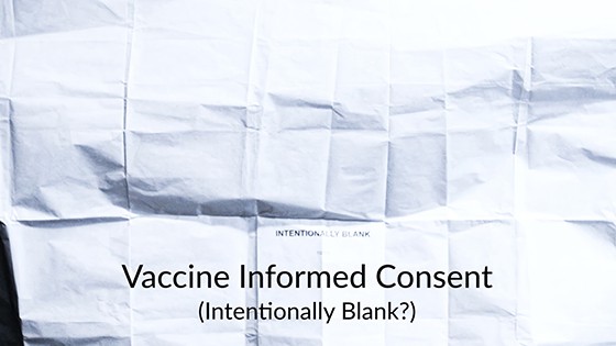 Blank COVID vaccine informed consent
