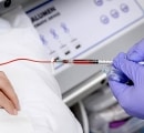 A vaccine injured patient receives infusion