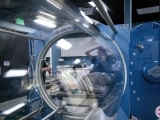 Hyperbaric oxygen chamber view from outside