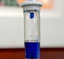 Methylene Blue IV drip chamber
